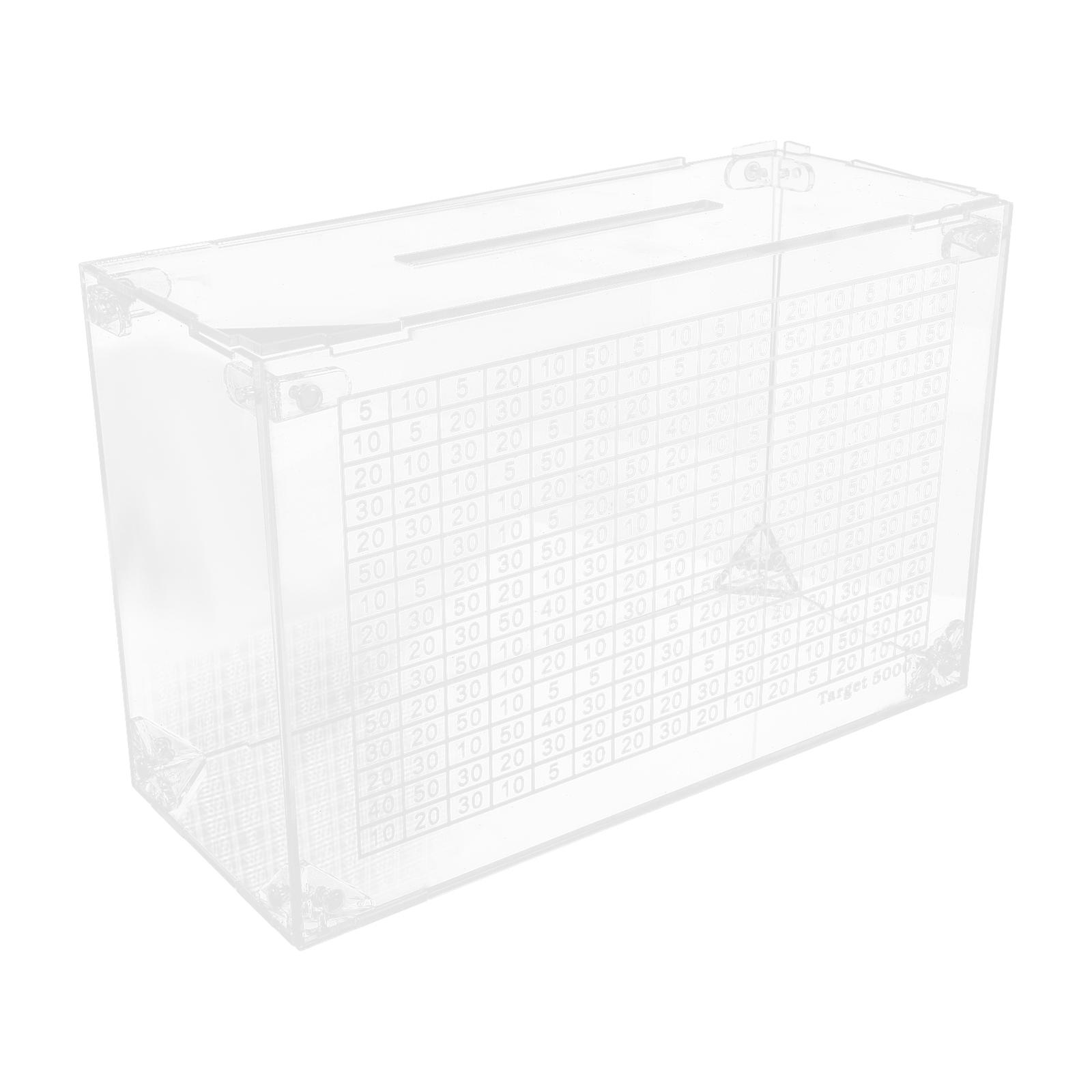 Transparent Acrylic Coin Box for Storing Coins with Robust Construction