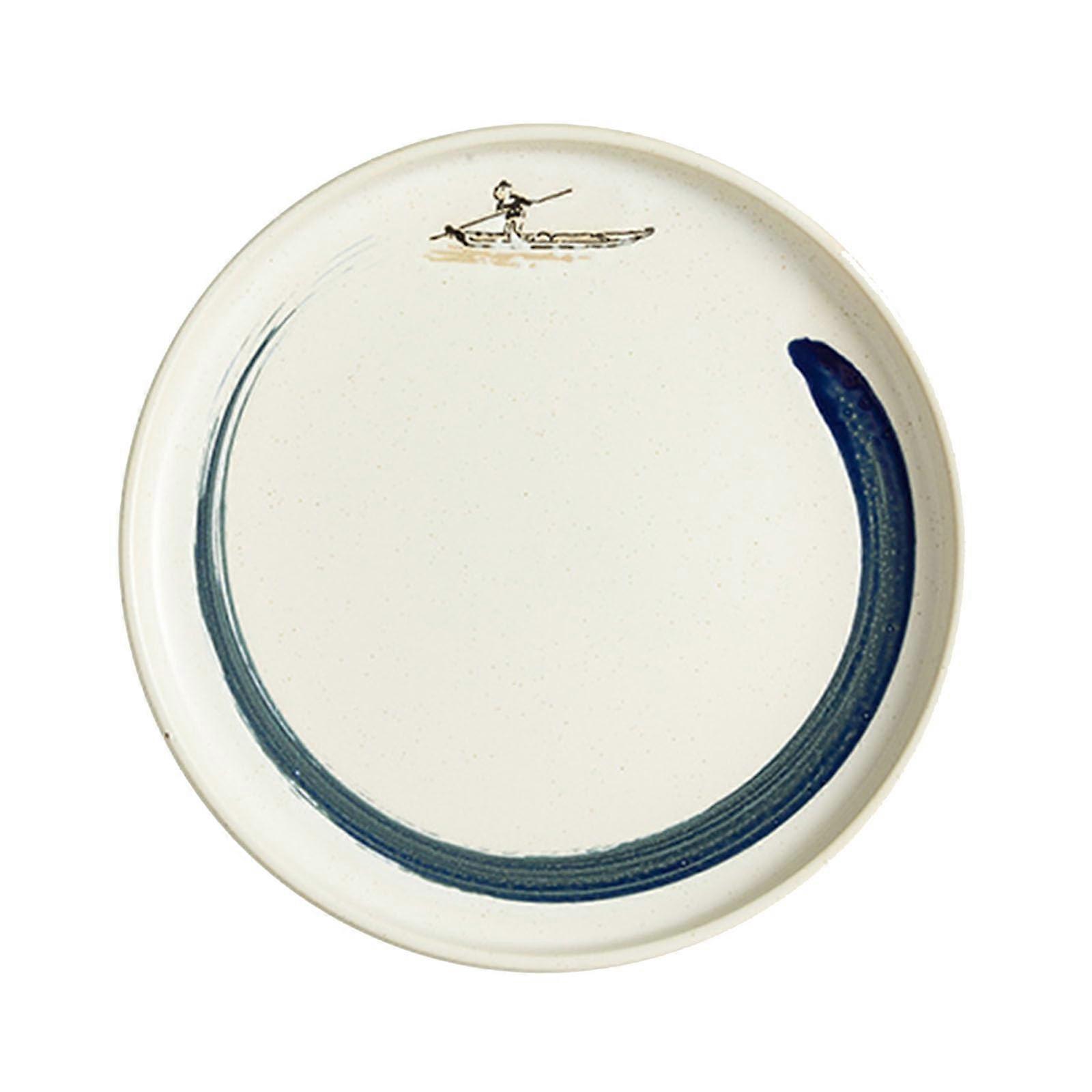 Ceramic Dinner Plate 26cm Scratch Resistant Large Serving Plate for Pasta Steak Wedding Restaurant