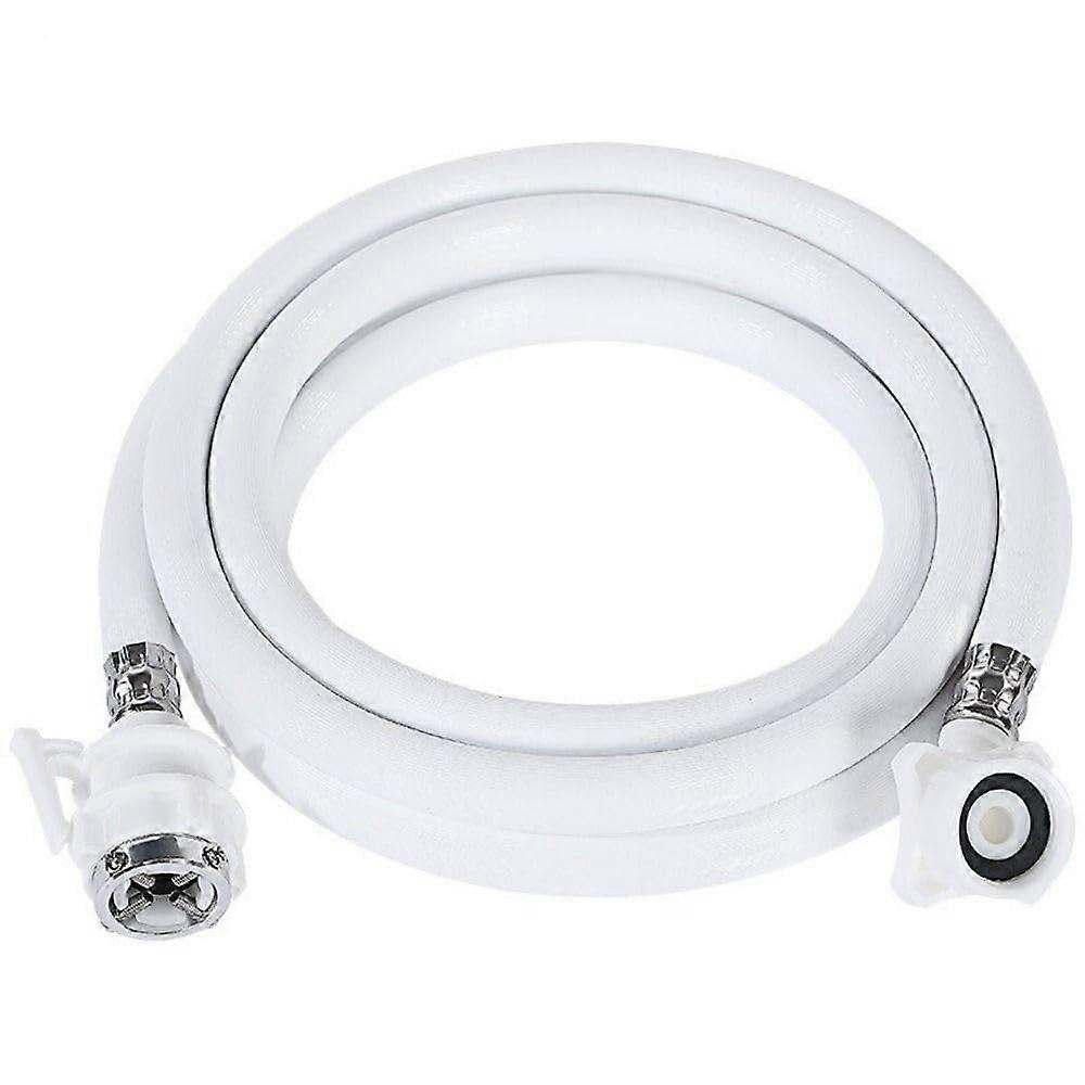 2 Meter Washing Machine Inlet Hose PVC LeakProof Flexible Extension Pipe Replacement White