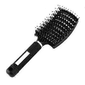 Detangling Nylon Bristle Brush Detangle Hairbrush Women Hair Scalp Massage Comb Brush 26-27s