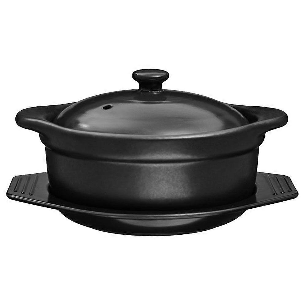 Stew Pot Ceramic Stew Pan Kitchen Stockpot Multi-functional Stewing Pot with Lid Base
