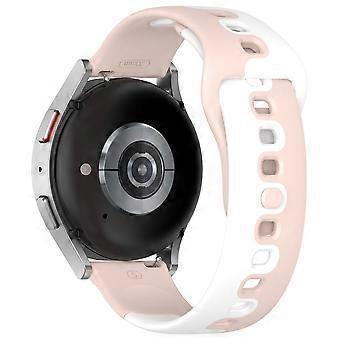 Für Samsung Galaxy Watch6 / Watch6 Classic / Watch 5 / 5 Pro / Watch4 / Watch4 Classic zweifarbiges Uhrenarmband 