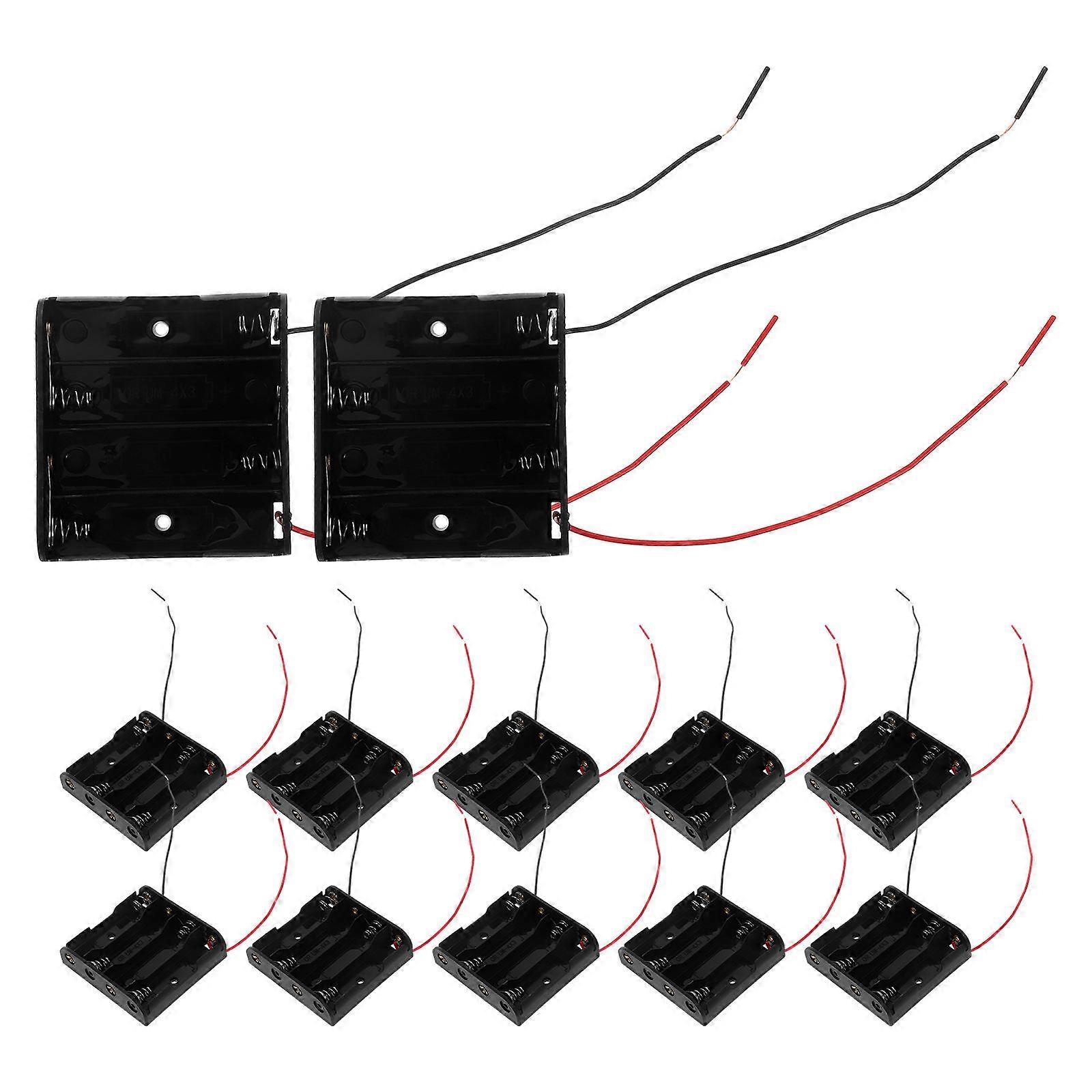 Classroom Battery Holder Plastic Battery Box for Experiment 36Pcs Durable Design