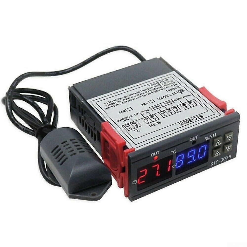Digital Temperature Controller STC3028 Dual Display Thermostat 24V Wide Voltage Precise Control