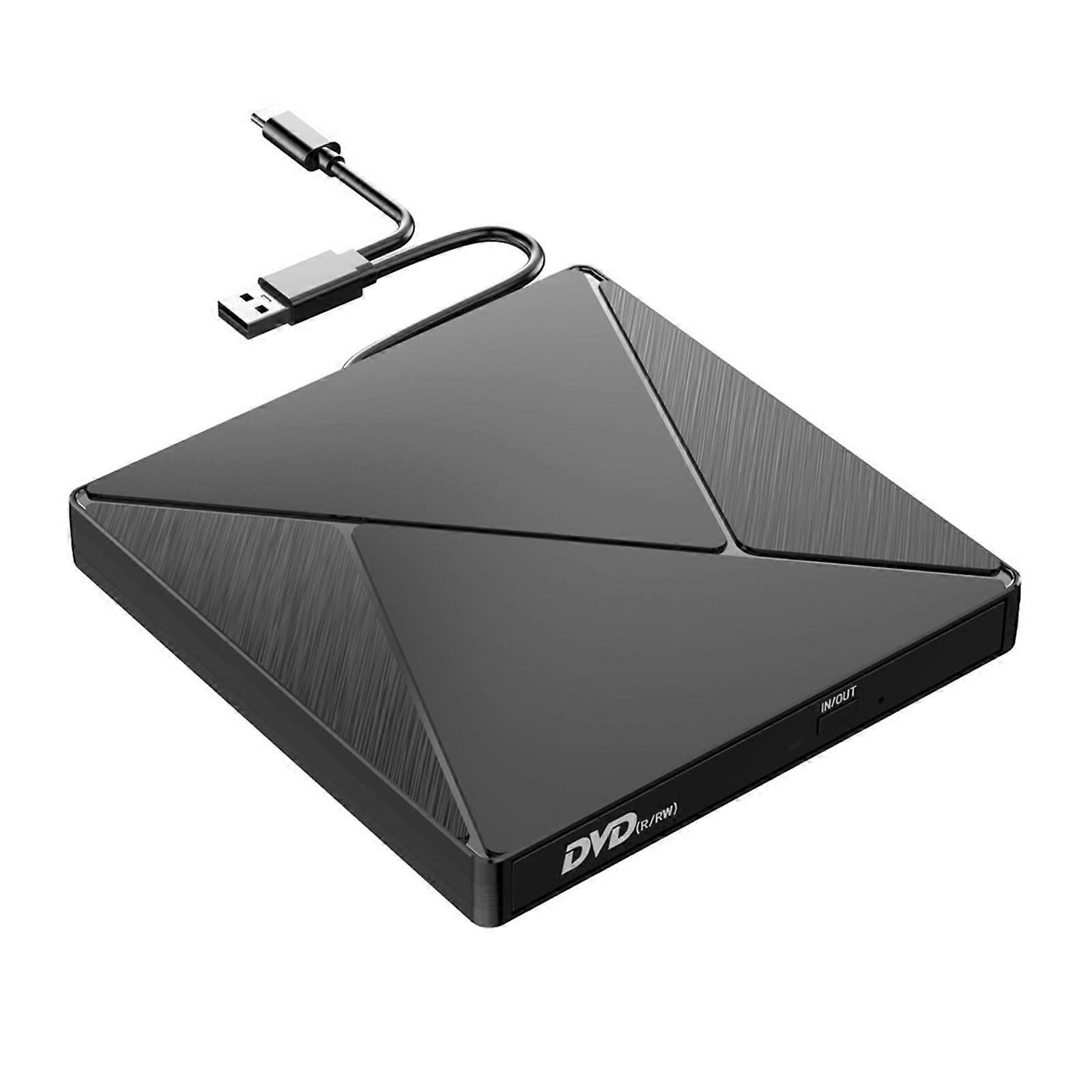 External DVD Drive USB 3.0 DVD Burner with Fast Reading and Error Correction for Laptop and Desktop