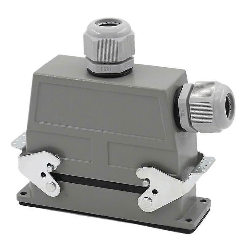 Heavy Duty 64 Pin Rectangular Connector Industrial Aviation Plug Socket 250V 10A Durable Design