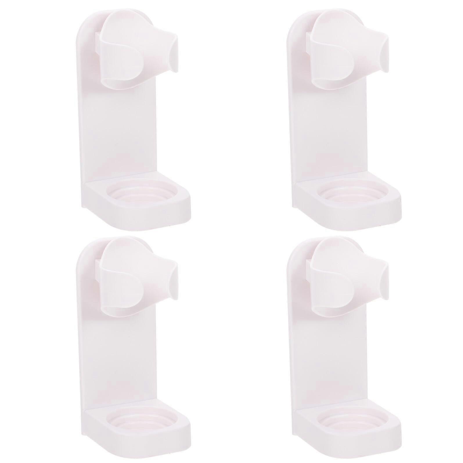 4pcs Electric Toothbrush Holder Wall Mounted Punch SpaceSaving Bathroom Organizer Rack