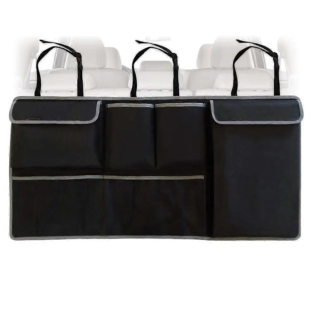 Backseat Hanging Organizer with Multiple Pockets and Foldable Dustproof Cover for Tesla Model X/Y