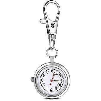 Creative Luminous Pointers Nurse Pocket Watch Keychain Hanging Watch for Women and Men