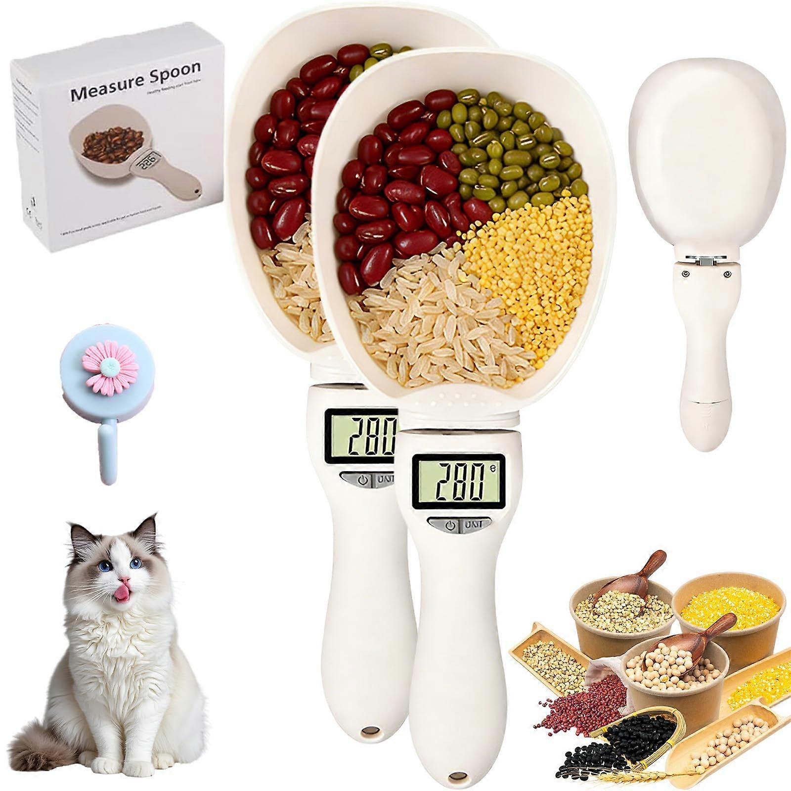 Digital Measuring Spoon with LCD Display,  Precision MultiUnit Kitchen Scale for Cooking Baking, 2Pcs