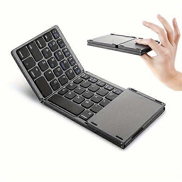 Wireless Keyboard Ultra Thin Foldable Multi System Compatible Home Office Keyboard