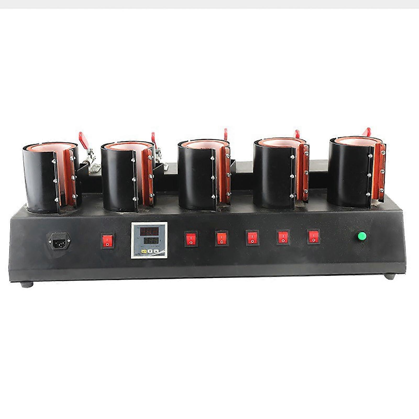 5 in 1 Mug Heat Press for Sublimation Cups, Batch Cup Printing with Precise Temperature Control