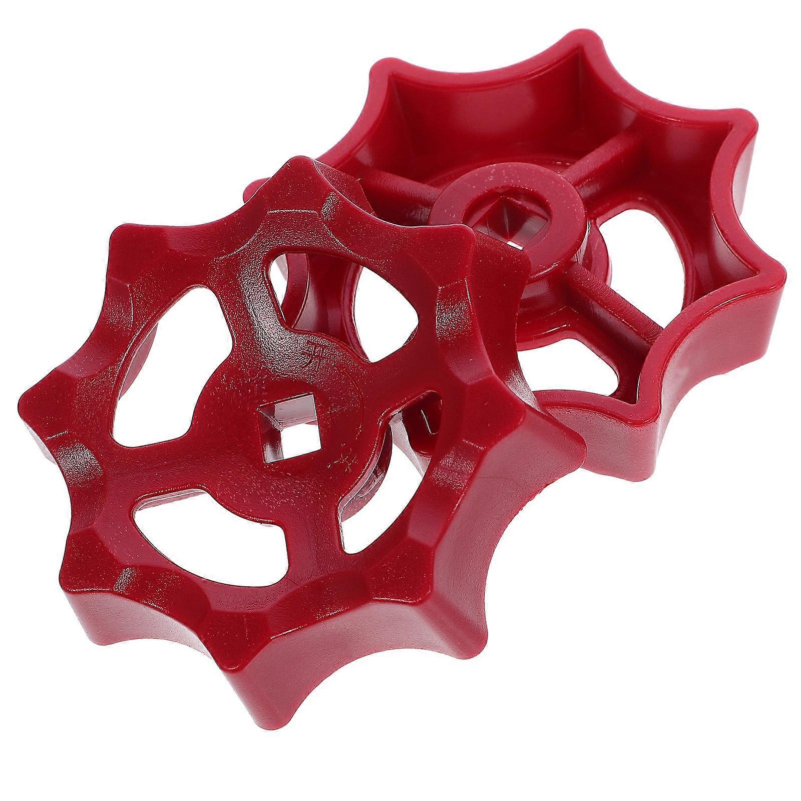 2pcs Spigot Handle 7mm Square Hole Water Gate Handle Shutoff Handle Fitting Gate Wheel