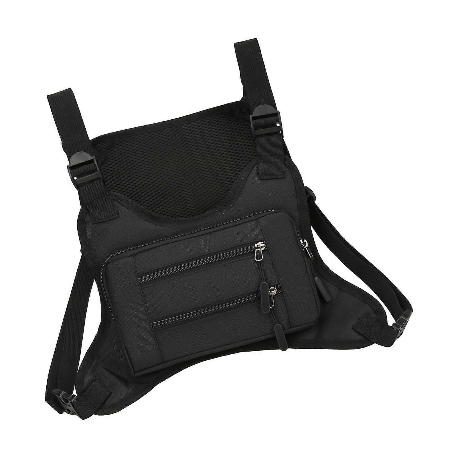 Running Vest Cycling Backpack Lightweight Waterproof Chest Bag with Adjustable Strap for Men