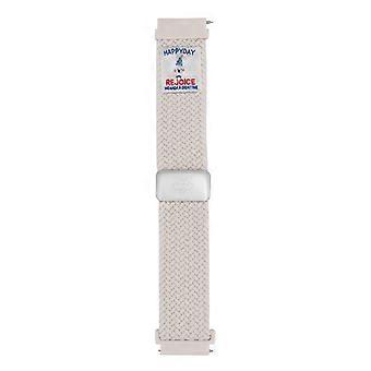 22mm Universal Watch Band Top Hat Puppy Pattern Magnetic Buckle Braided Nylon Wrist Strap