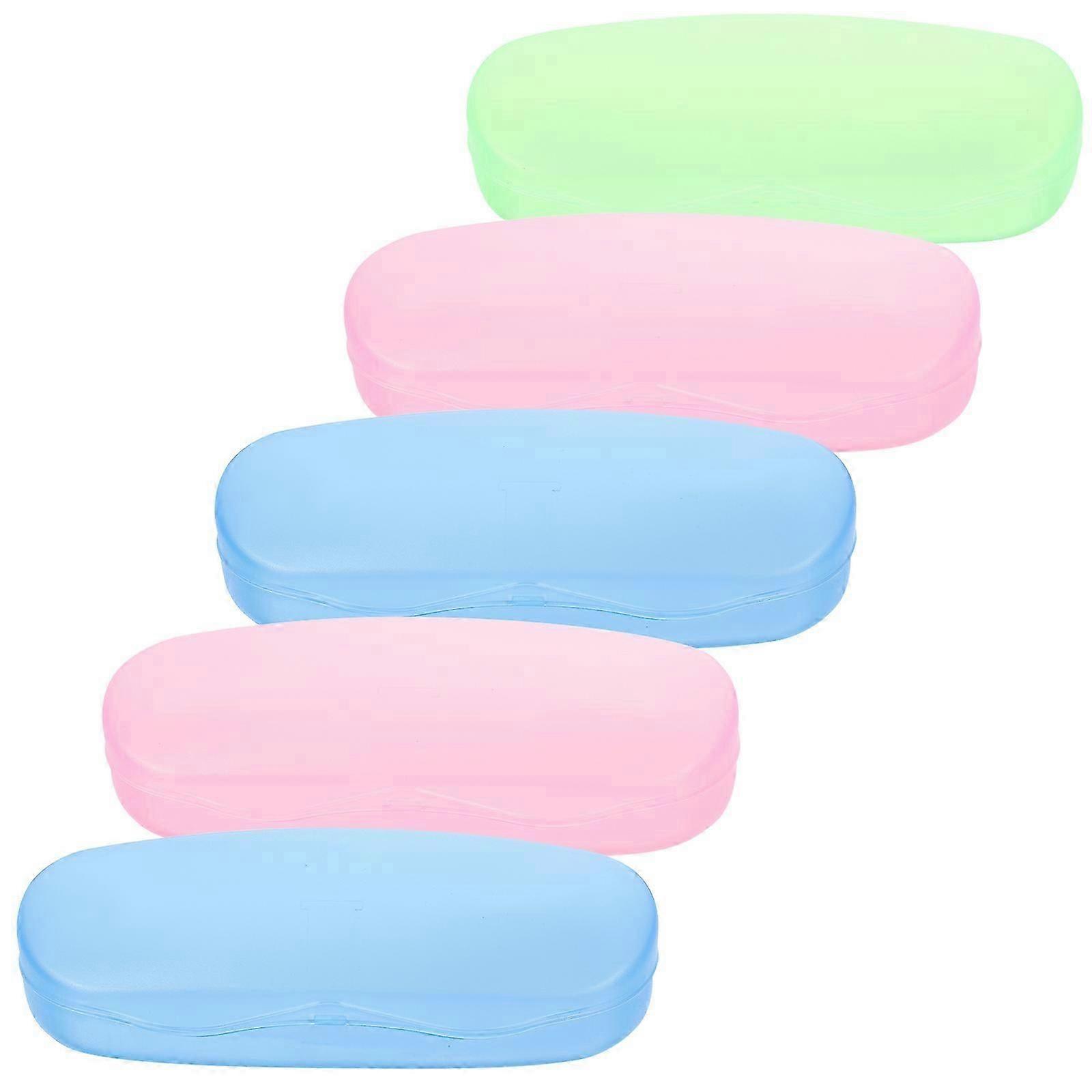 Clear Eyeglass Case Adults Simple And Elegant Plastic PP Material 5Pcs
