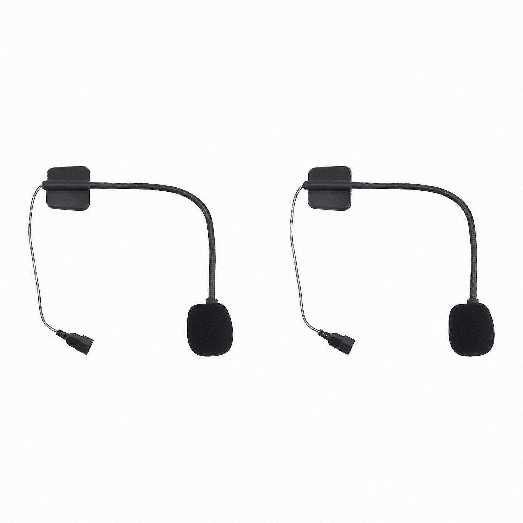 2X Cardo PACKTALK Edge Motorcycle Bluetooth Intercom Microphone Hard Cord