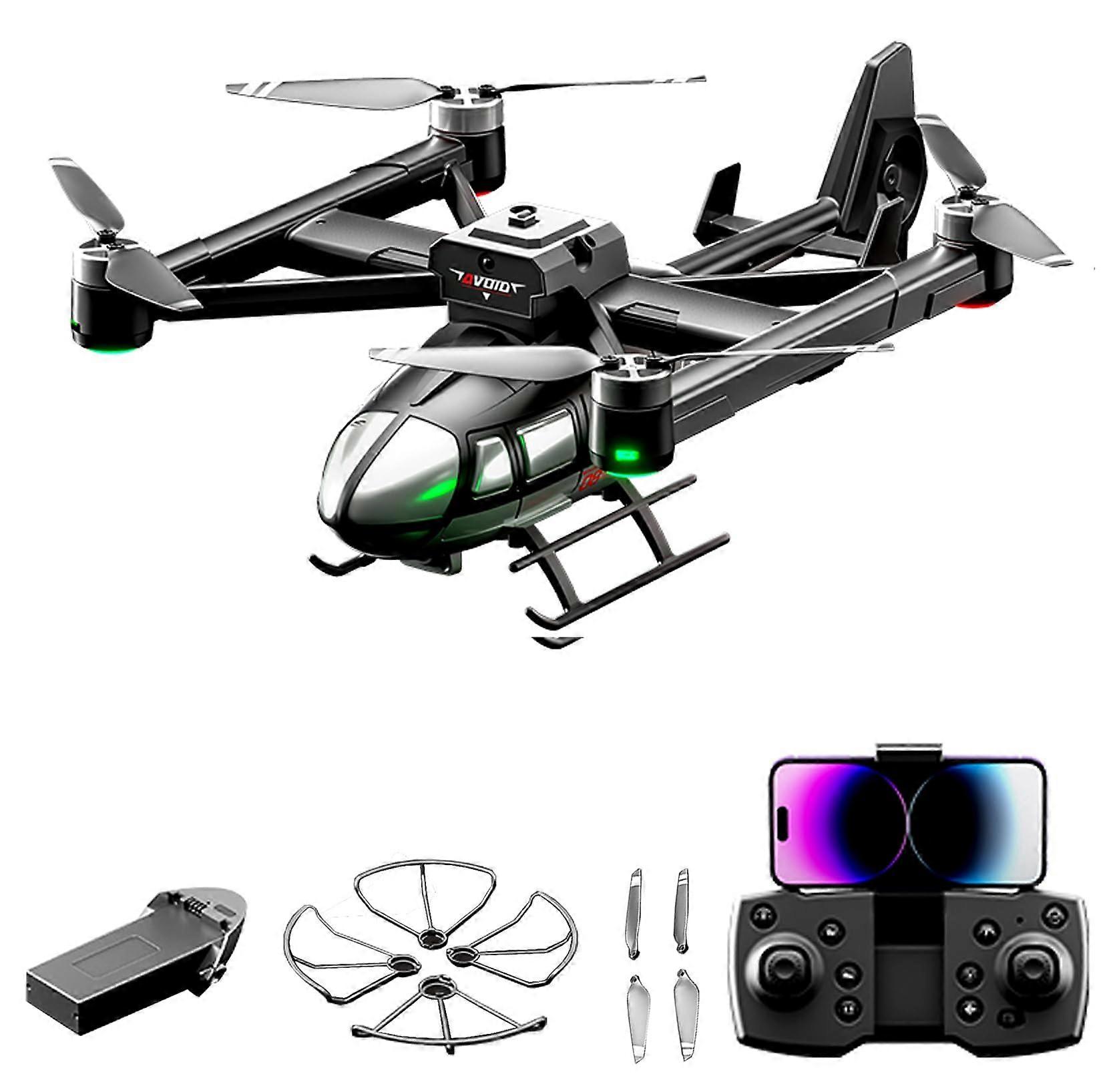 RC Quadcopter Drone with Dual 720P Cameras, 5Sided Obstacle Avoidance and Brushless Motor