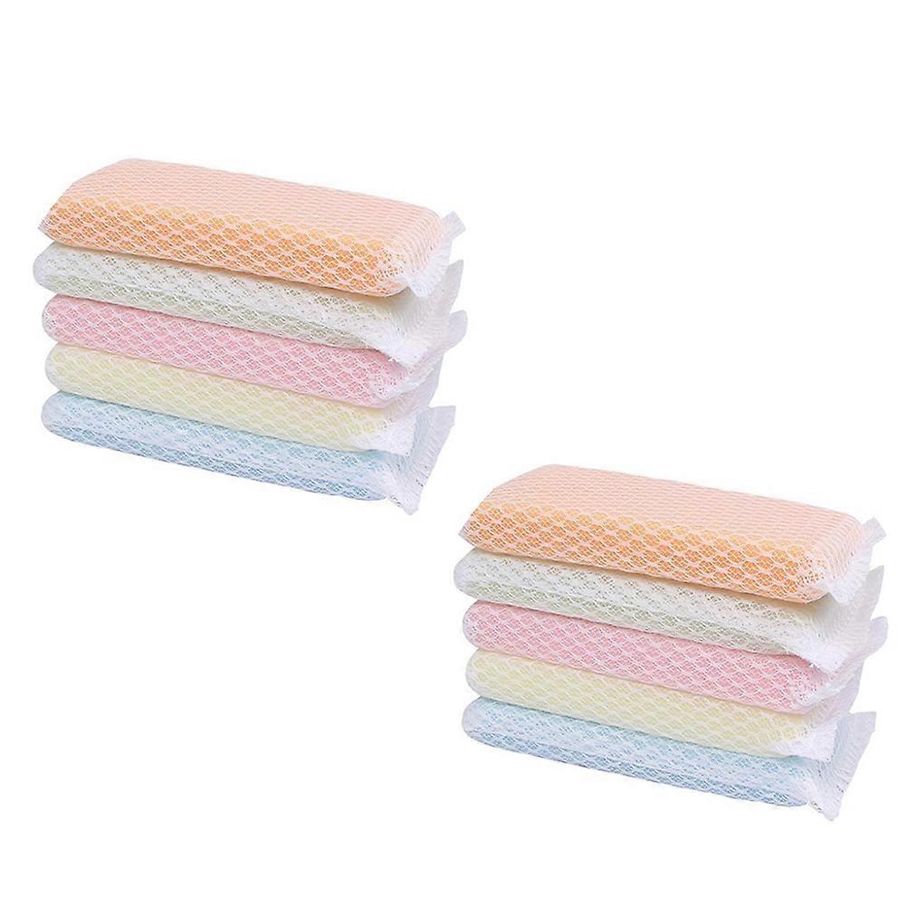 Kitchen Cleaning Pad Scouring Cloth with Sponge Scrubber 10Pcs Set