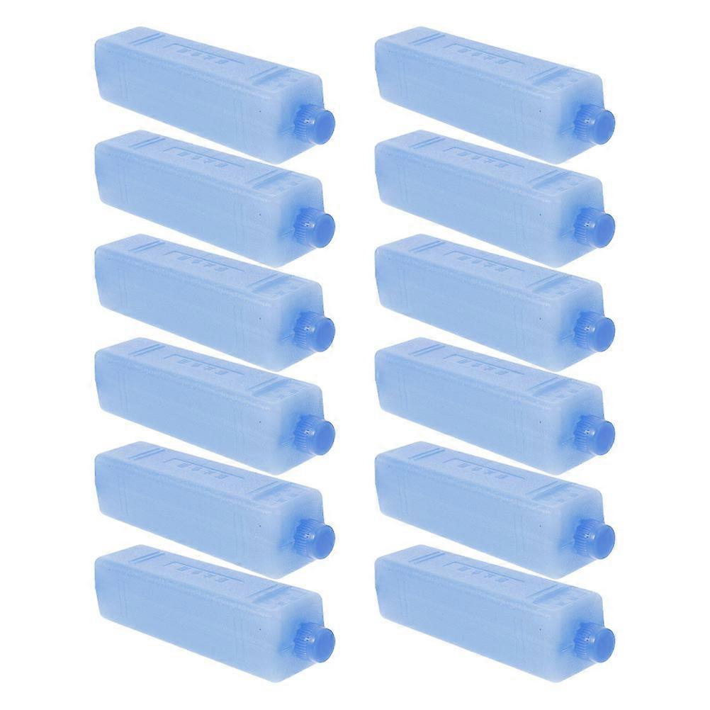 Reusable Ice Packs Rectangular Shape Freshness Preservation Daily Home Use Blue 12Pcs