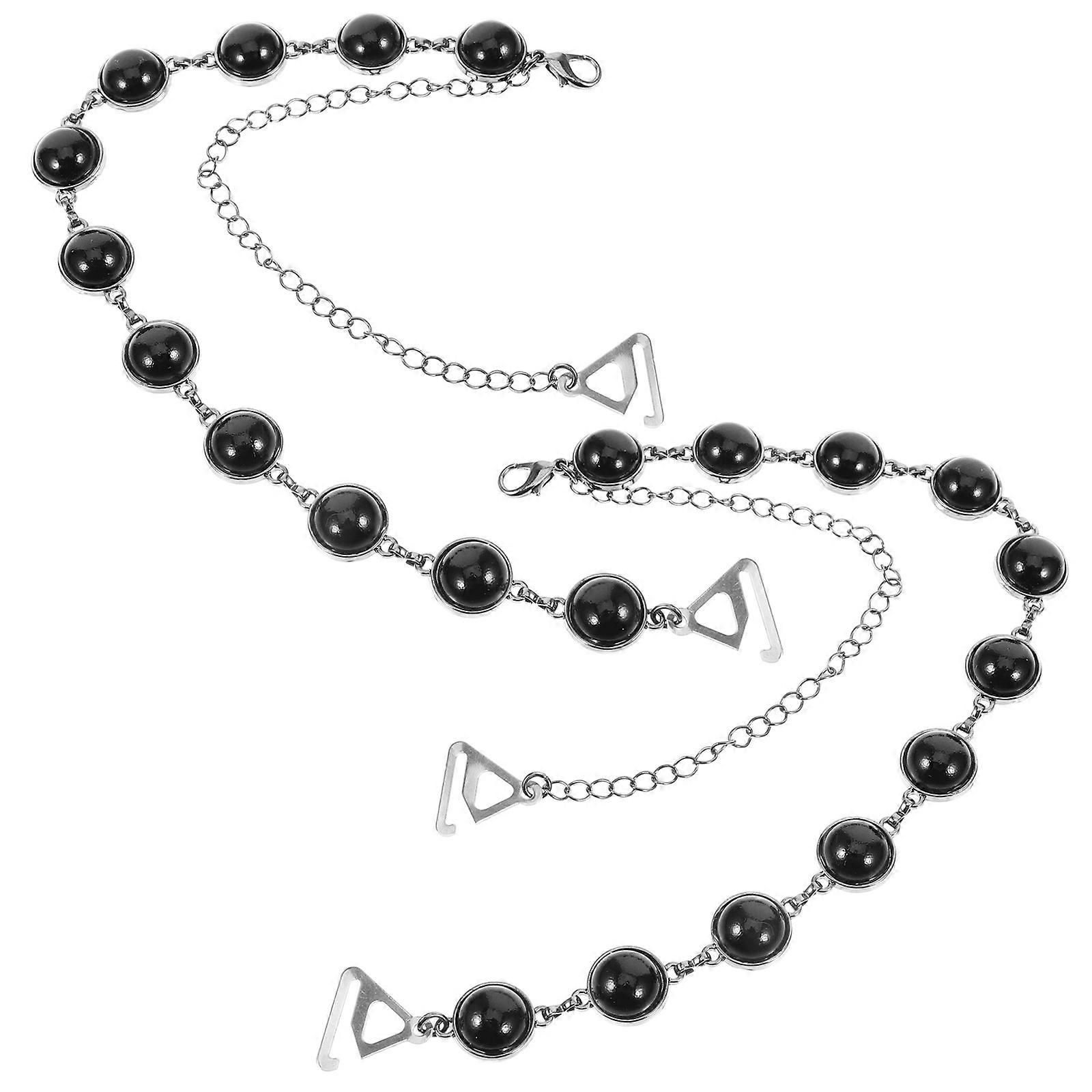 Bra Shoulder Straps Pearl Bra Straps Replacement for Bras 1Pair Metal