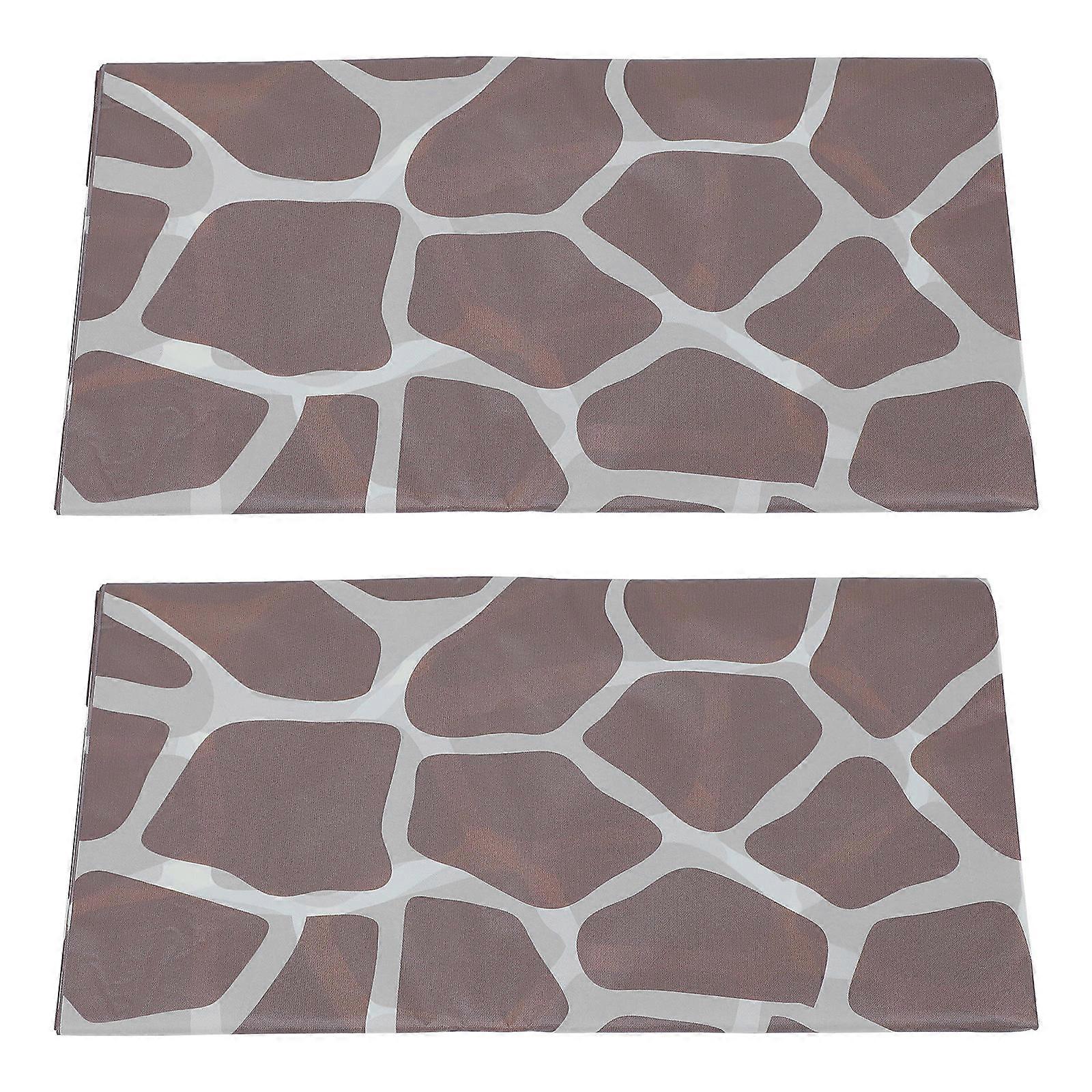 Oil Proof Tablecloth Deer Pattern Decorative Table Covers for 2Pcs Party