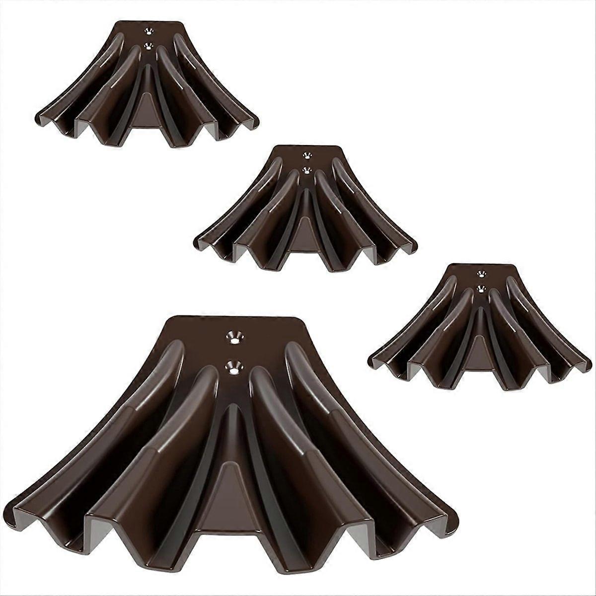 4PCS Gutter Downspout Diverter,Gutter Downspout Extensions Brown