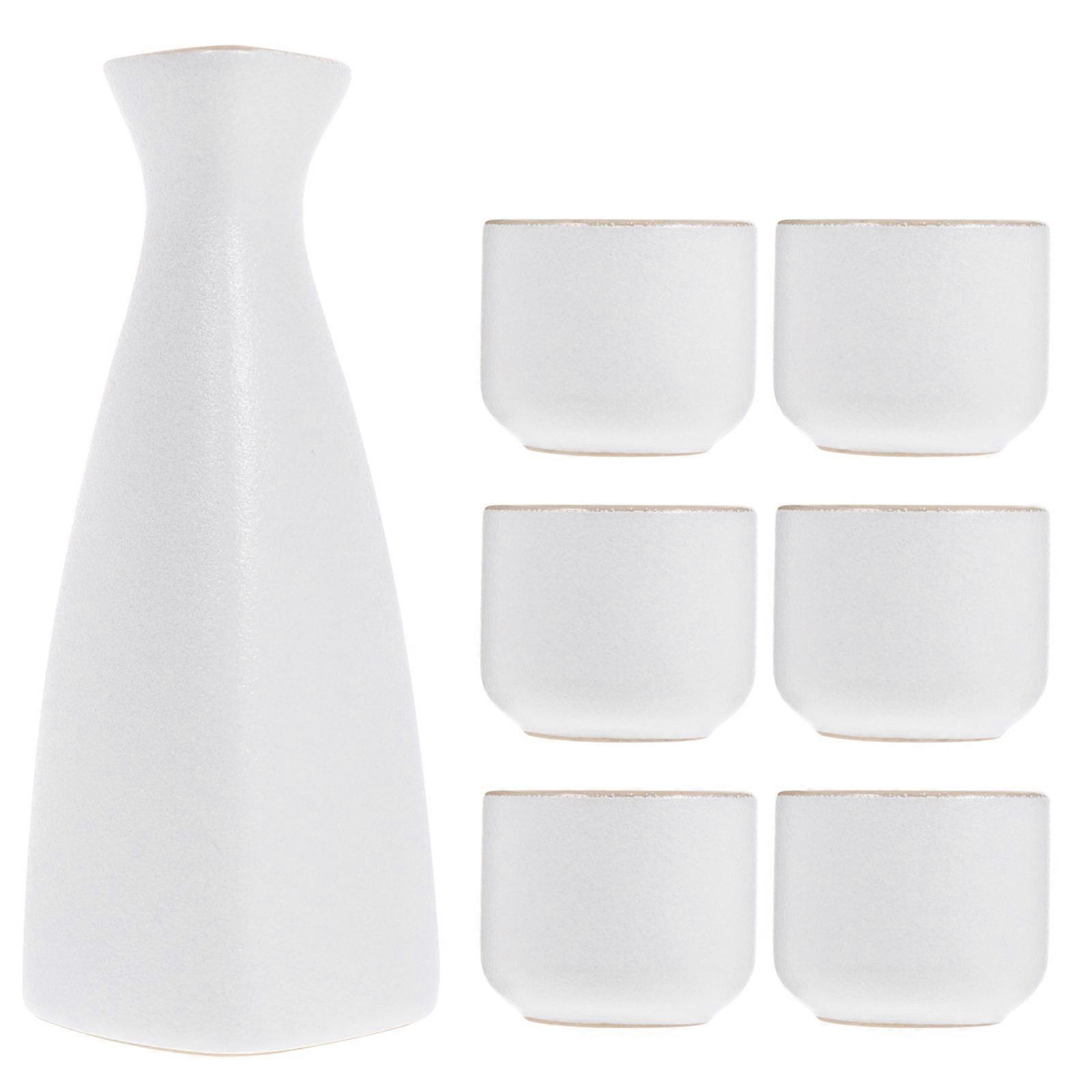 Ceramic Sake Cups Multi-Use Serving Cups for 1Set White Tea Business Gift
