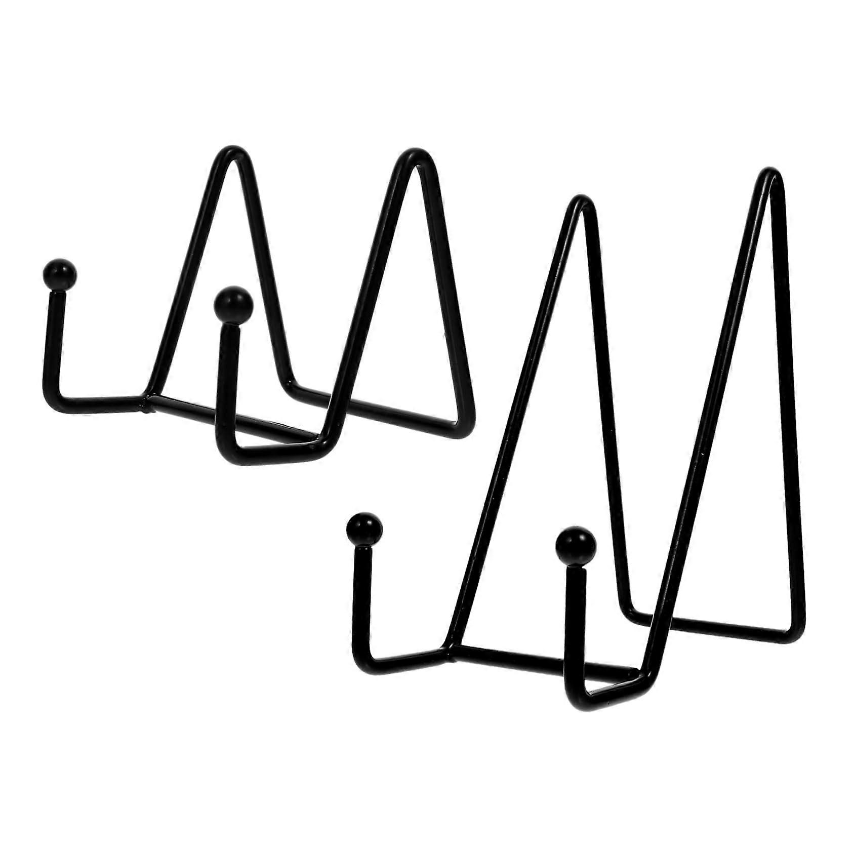 2Pcs Wall Display Stand with Secure Mounting for Plates Artwork Books Trays Frames SpaceSaving Design