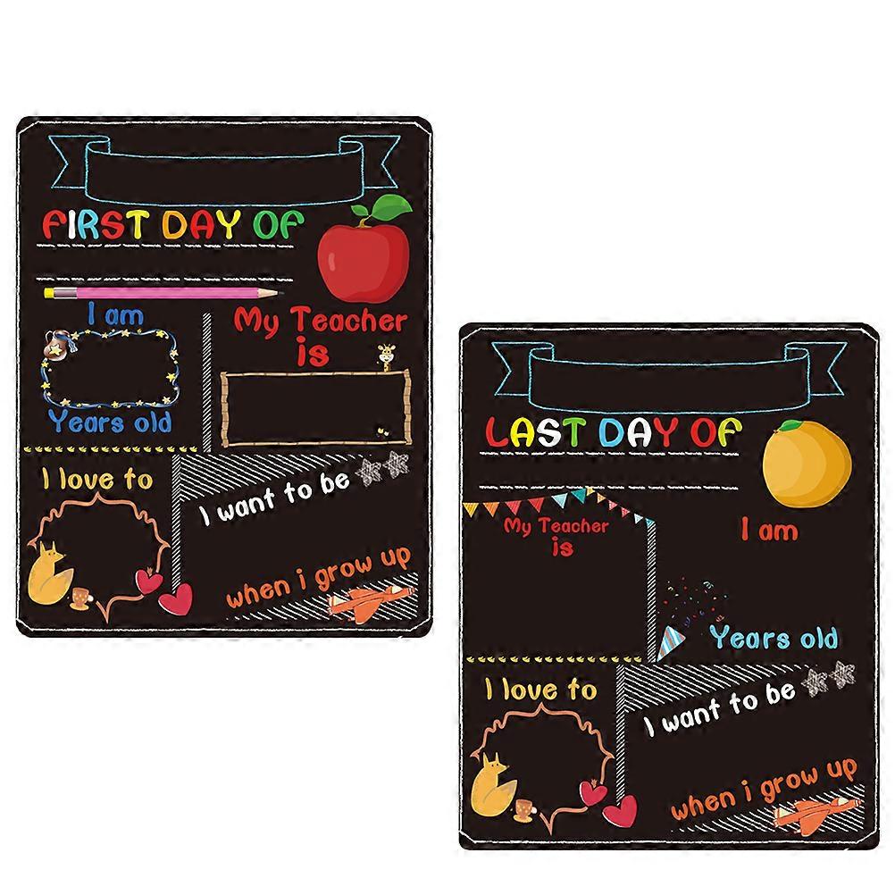 Message Board for Home Decor 6Pcs Printed Double-Sided Chalkboard Signs