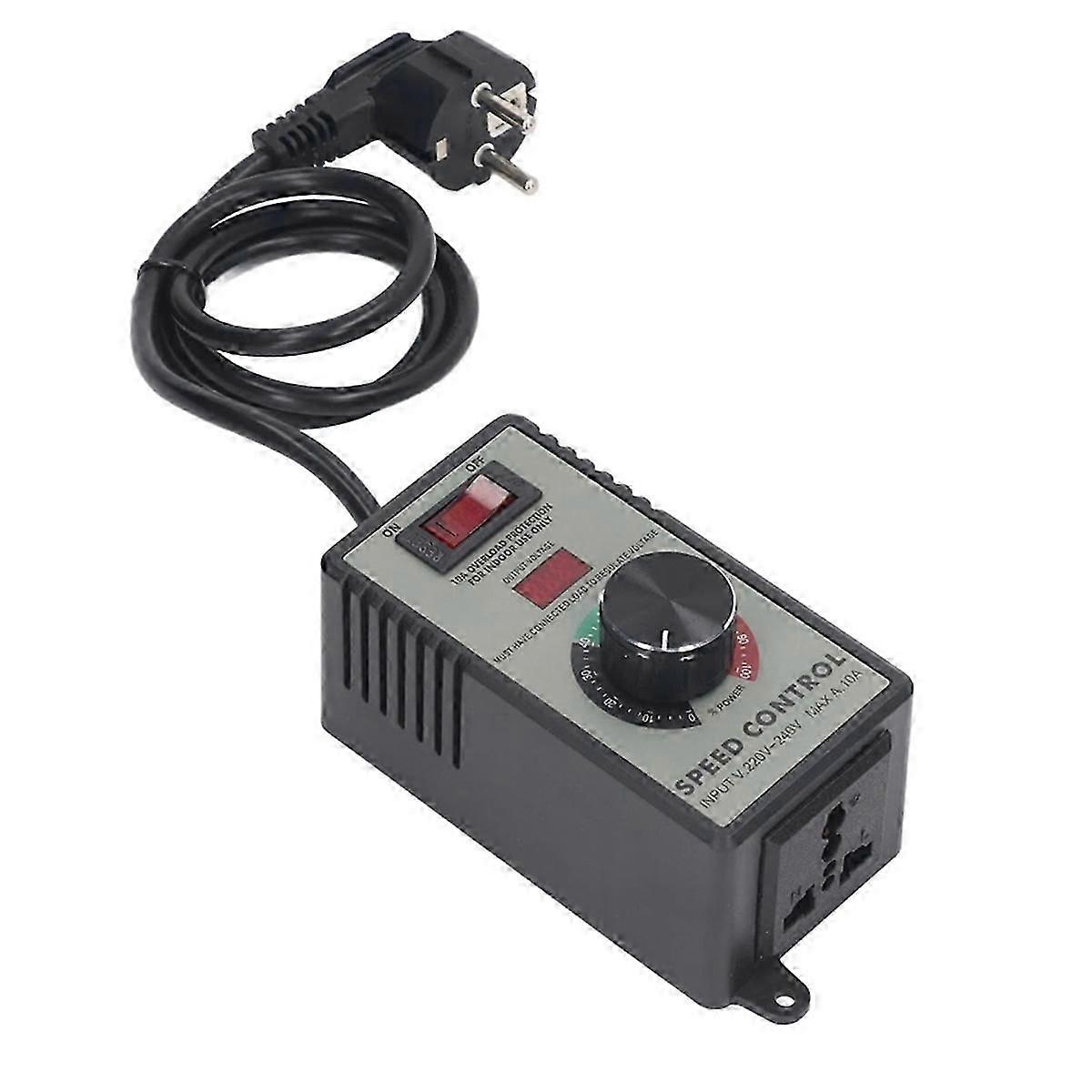 AC Motor Speed Controller Angle Grinder Fan Variable Speed Controller 10A Universal European Plug AC Edition 0131