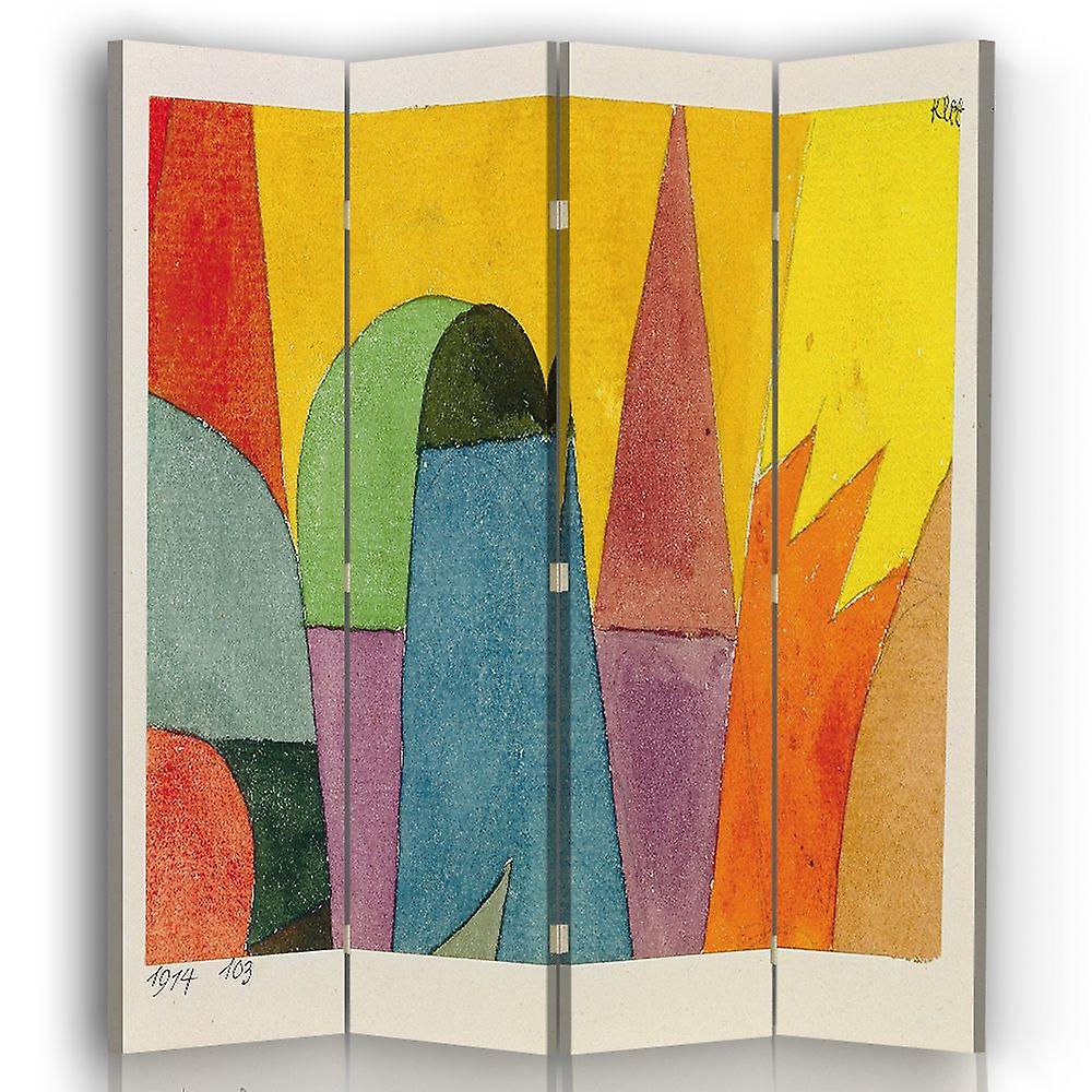 Legendarte - Paravento - Separè per Interni Giardino Tropicale - Paul Klee cm. 145x170 (4 x