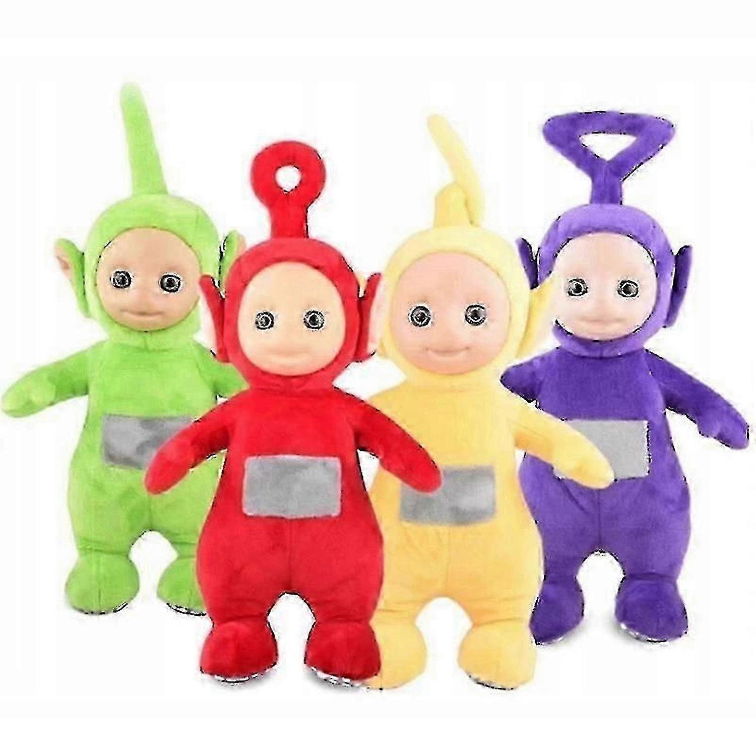 Pluchen speelgoed Teletubbies set van 4 groot 30 cm