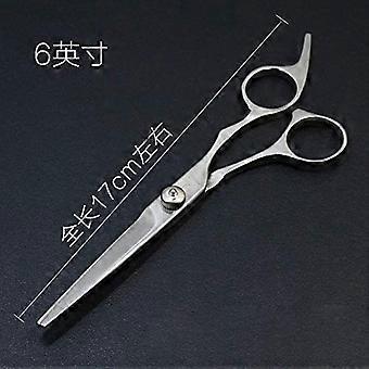 Hair Cutting Scissors Japanese Steel 6 Inch Professional Barber Shears Red Ergonomic Handle
