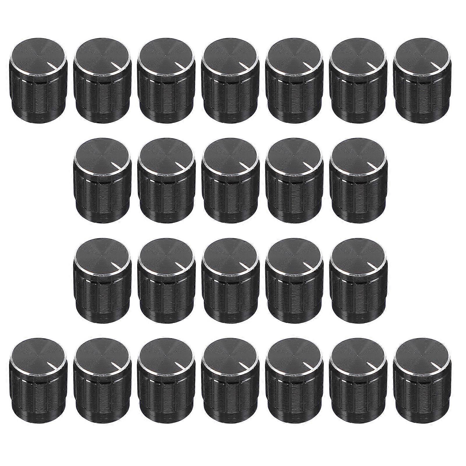 Black Potentiometer Volume Control Knob Function 72Pcs Insert Shaft