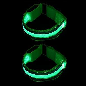 Luminous Bracelet Running Wrist Gear For Night Running Cycling Walking Outdoor Activities 2Pcs
