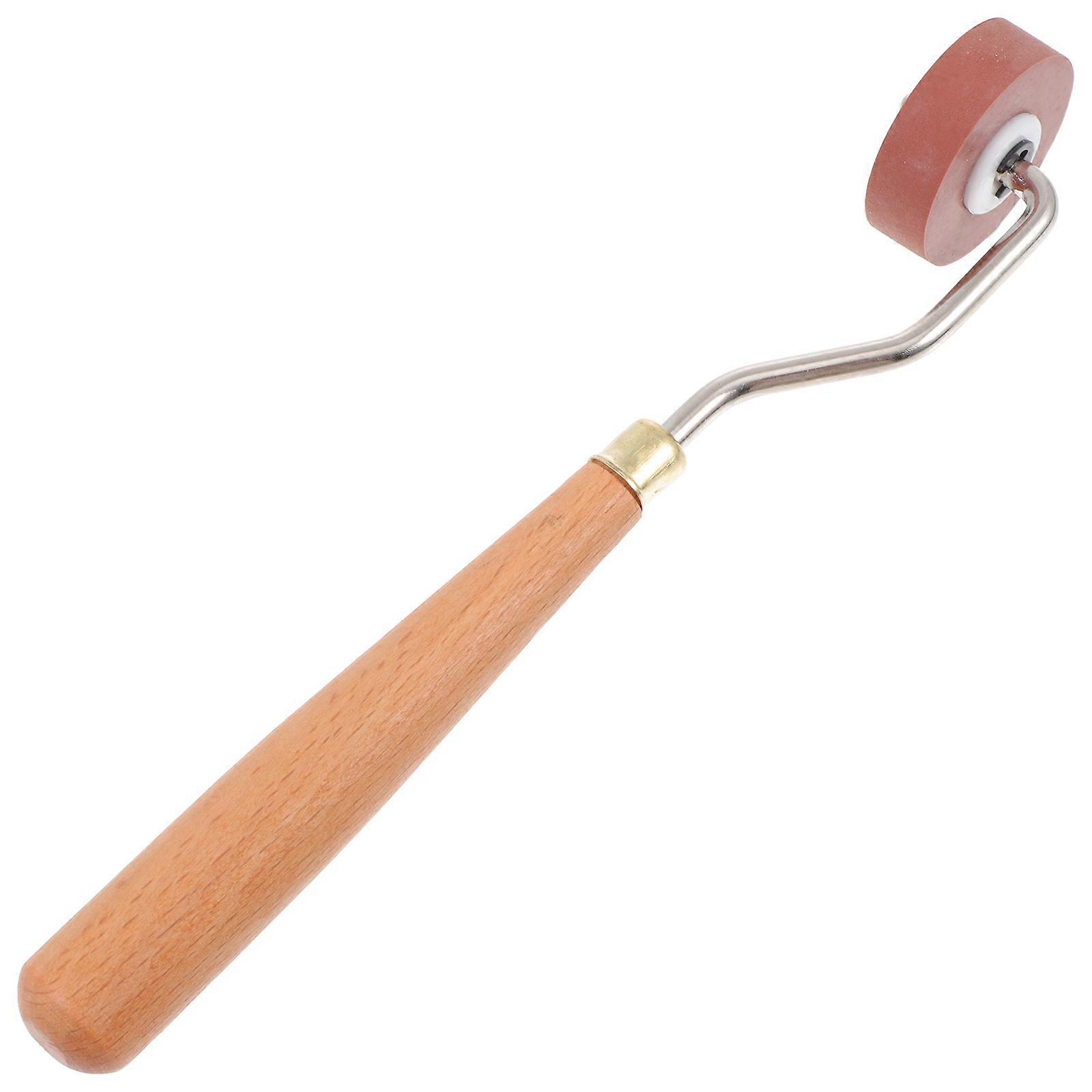 Ink Roller for Printmaking Use Rubber Roller 1Pcs Brown