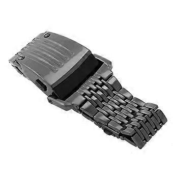 Men LED Digital Watch Waterproof Alloy Band with Blue LED Display Hz467