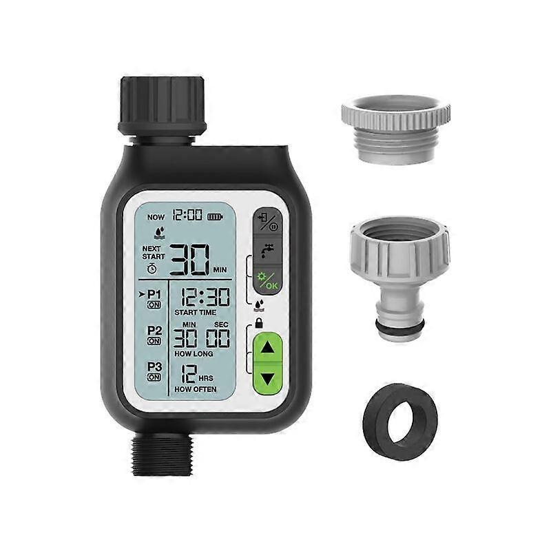 Automatic Watering Timer Garden Watering Timer Manual Control Rain Sensor Waterproof