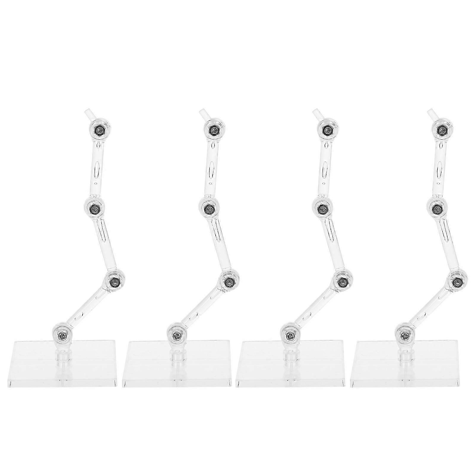 Transparent Model Adjustable Doll Stand for Display Support 4Pcs Set
