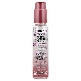 Giovanni, 2chic, Frizz Be Gone™ Anti-Frizz Polishing Serum, Shea Butter + Sweet Almond Oil, 2.75 fl 