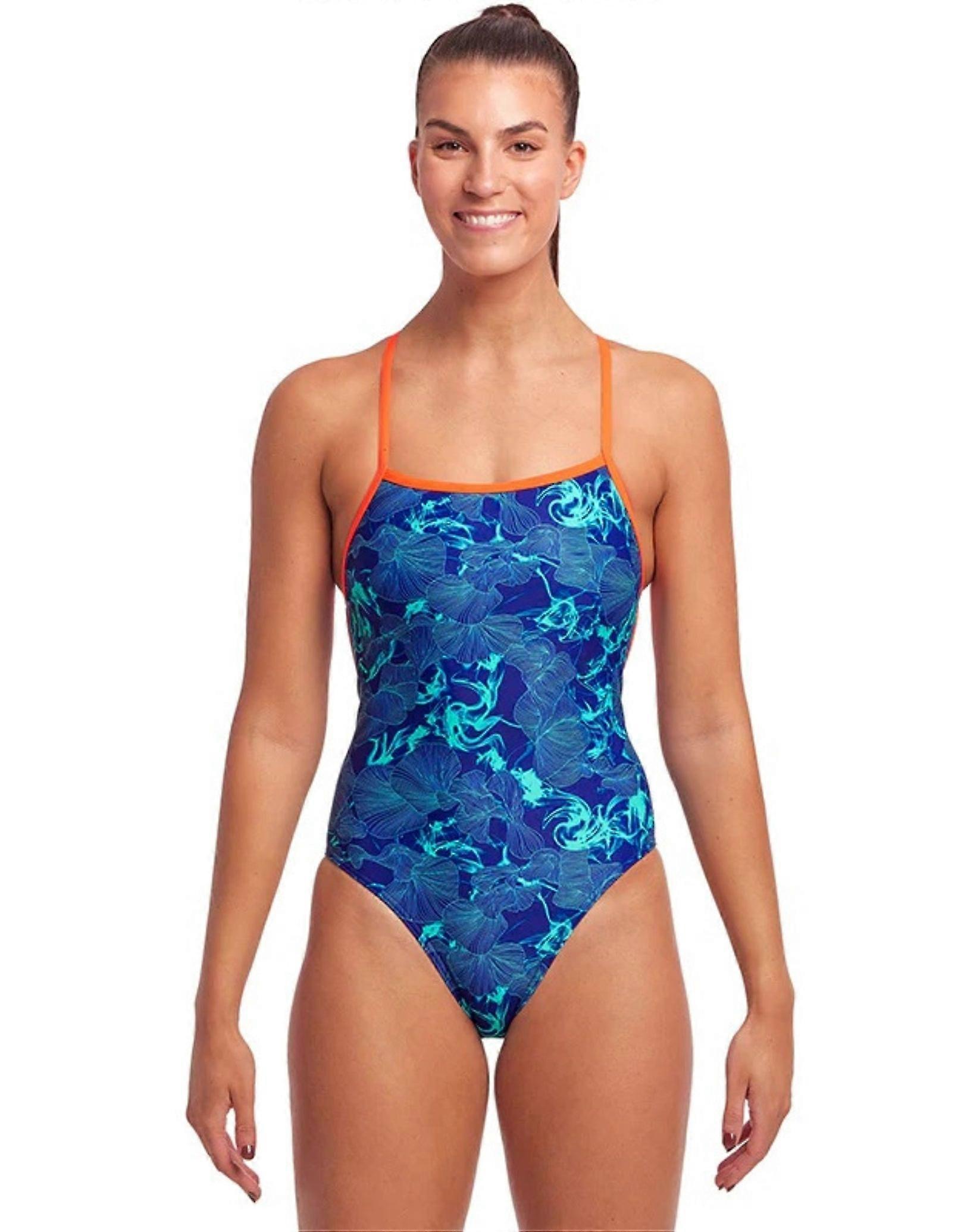 Funkita dybblå spændt i badedragt