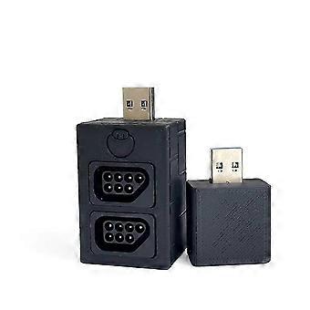 Adaptador SNAC 2P compatível com controle NES, compatível com sistema FPGA MiSTer, caixa impressa em 3D, placa conversora de nível 5V