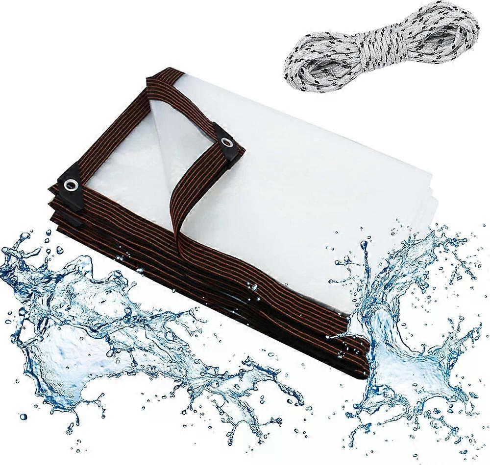 Clear Waterproof Tarps(Increase Grommets+Windp