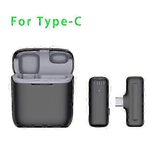 Wireless Lavalier Microphone for IPhone Type C with Charging Case