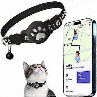 Kattentracker voor Airtag, geen maandelijkse kosten, GPS-locatietracker voor katten, reflecterende en waterdichte halsband met veiligheidssluiting. Nieuw binnen!