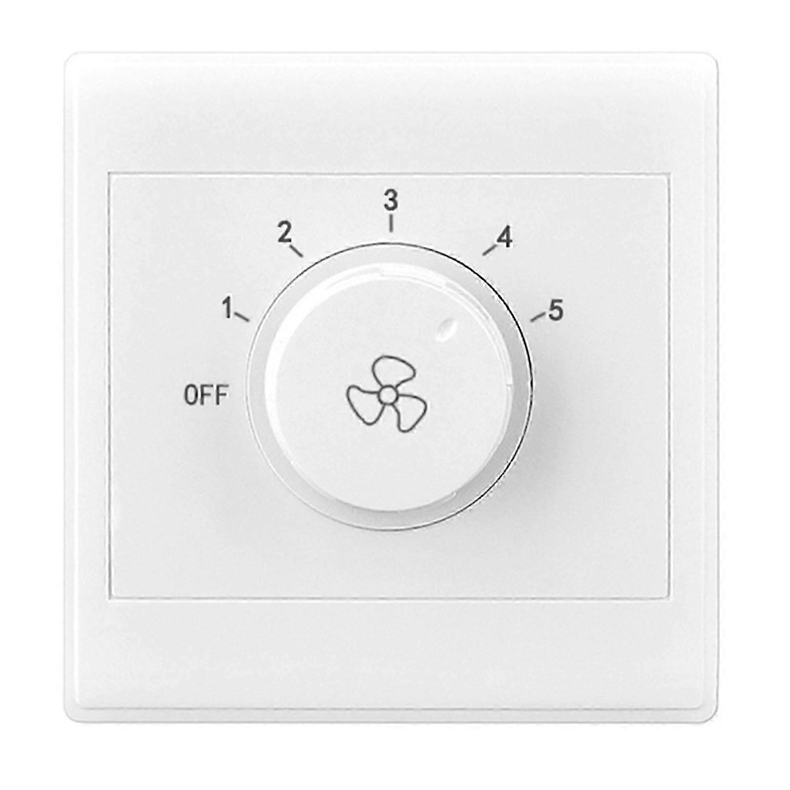 Surfaces Mount Ceiling Fan Speed Regulator 5 Gear Adjustable Fan Speed Controller Switches 86 Type E [MI]
