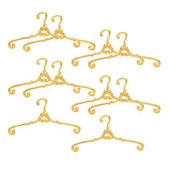 Mini Hangers for Crafts Metal Doll Clothes Hangers for Doll Use 50Pcs