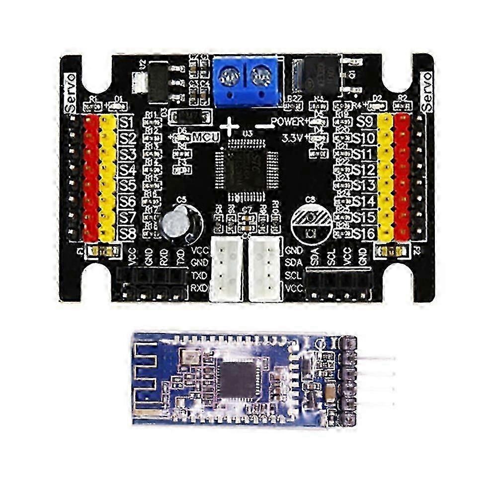 16Way Servo Driver Board + Bluetooth 4.0 Module Controller Robot Development for