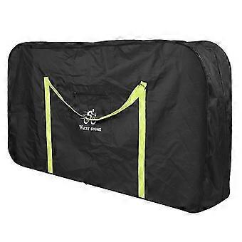 Folding Compatible With WEST BIKING Bicycle Storage Bag，Mountain & Road Bikes, Large Green Oxford Cloth